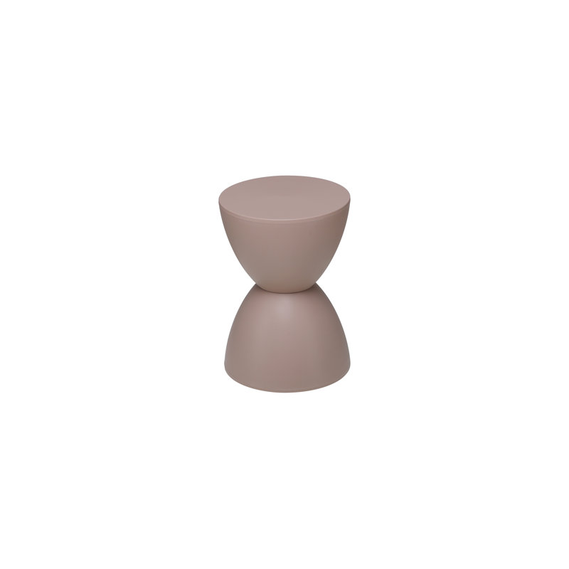 Tabouret d'appoint en plastique Burgess, Taupe