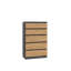 Tonya 5 Drawer 70cm Chest of Drawers-72356114