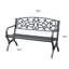 Banc de jardin en métal Darrika
