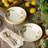 Verdura Set of 4 Pasta Bowls  – Vibrant Artichoke Garden Print Stoneware for Pasta, Salad, Grain Bowls & Rustic Italian Meals – Farmhouse Botanical Serveware