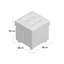 Amandine 38cm Wide Square Solid Colour Ottoman with Storage-29296117
