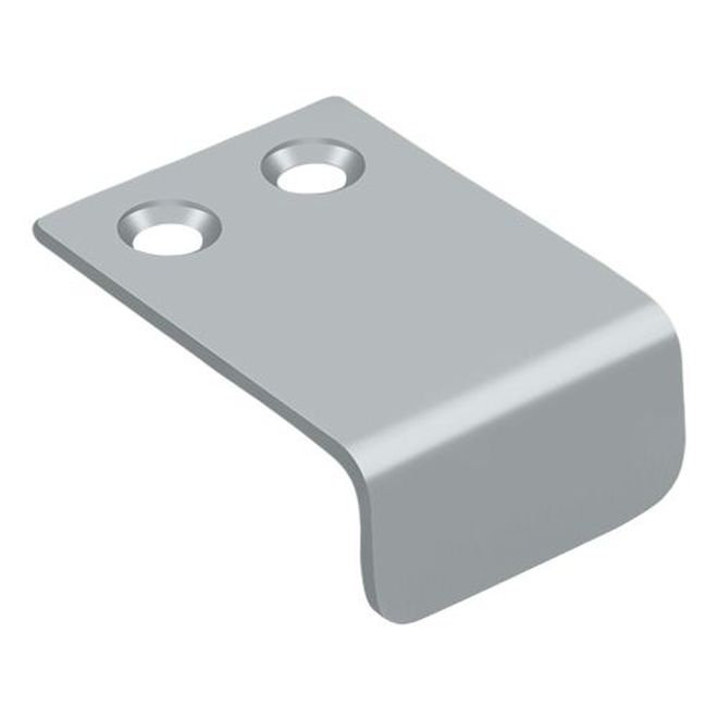 Deltana DCM115U26D Drawer, Cabinet, Mirror Pull, 1" x 1-1/2" in Brushed Chrome, Brushed Chrome