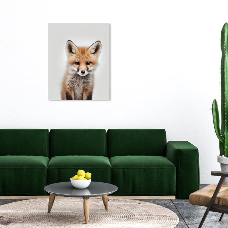 «Baby Animal Fox» par Wynwood Studio, H 36 po x l 30 po x P 0,8 po