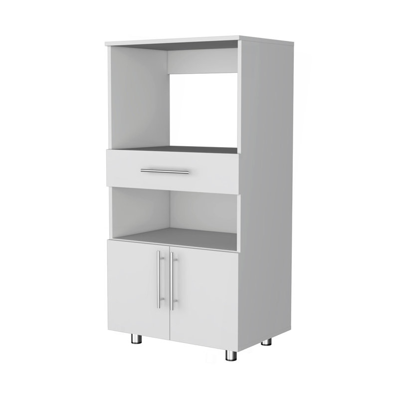 Corsica Pantry Cabinet Microwave Stand, Multi-Function With Drawer
