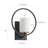 1-Iron circular dimmable glass wall lamp
