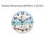 Horloge murale 12 po x 12 po Highland Cow