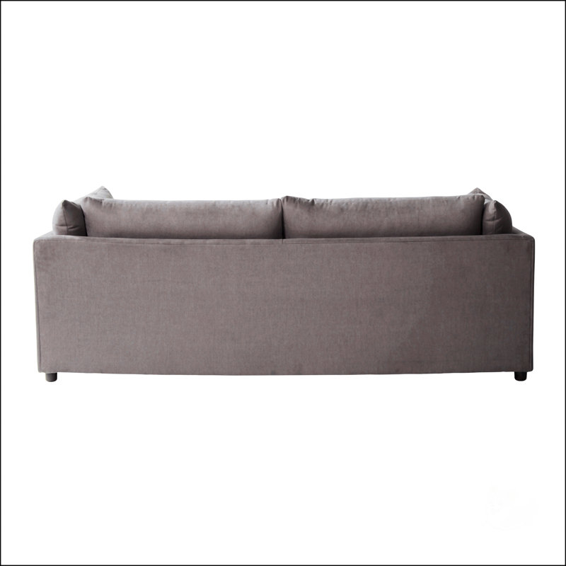 Pillow Back Fabric Sofa, Carbon Gray