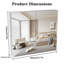 Armoire à pharmacie 2 portes avec miroir, miroir de salle de bain mural avec rangement