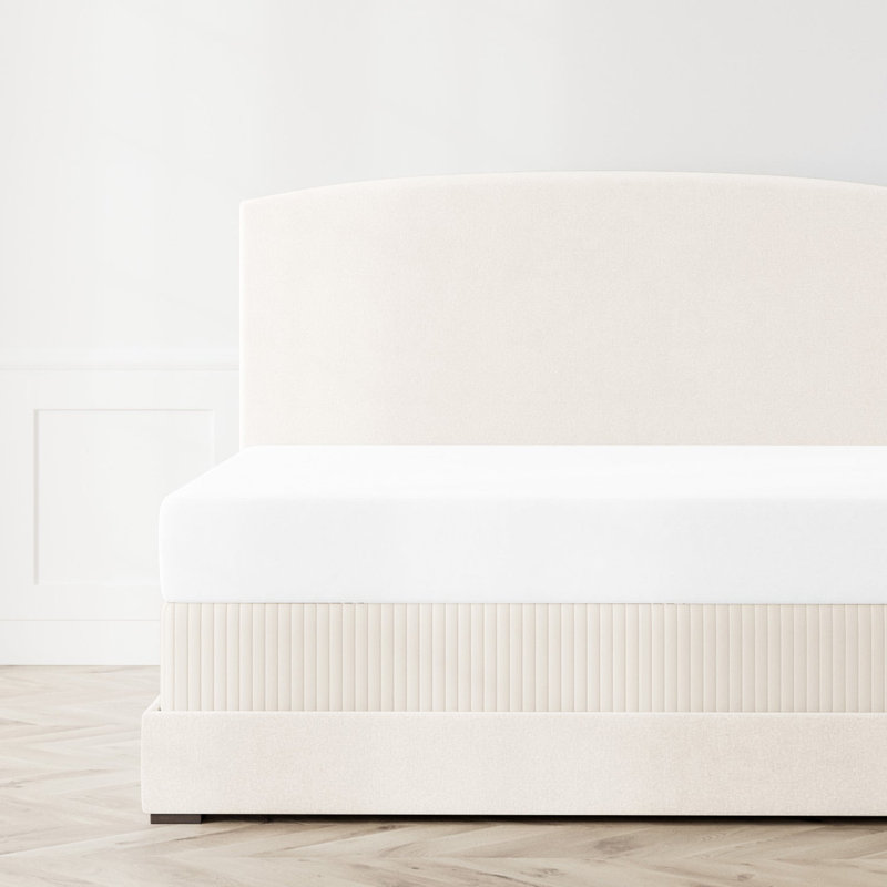 Charmeuse Box Spring Cover, Queen, Ivory