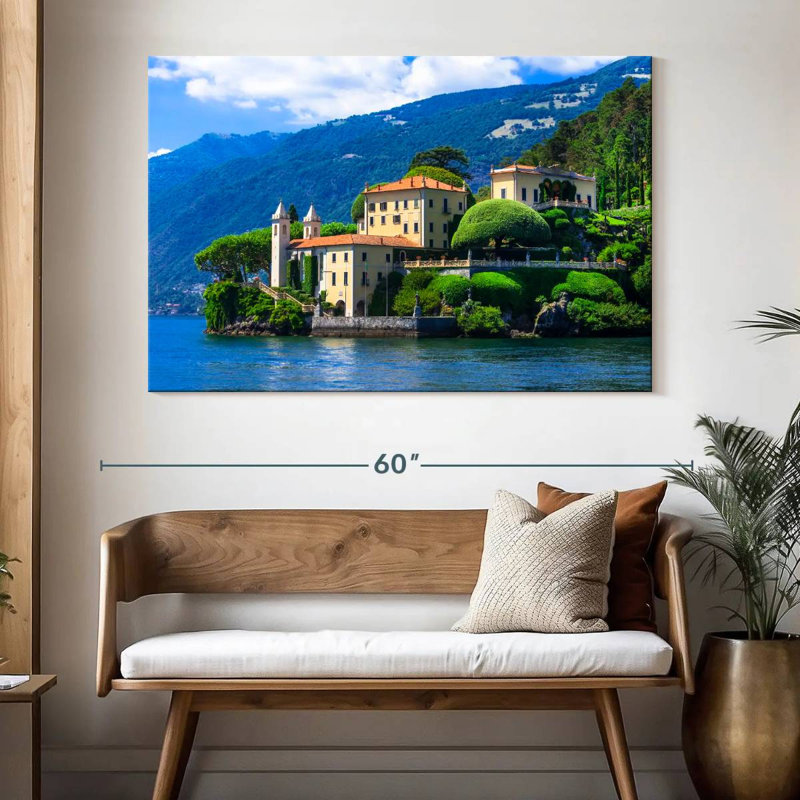 Ravi Lake Como View, 34" H x 51" W