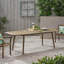 Table de salle à manger extensible pour l'extérieur en bois d'acacia