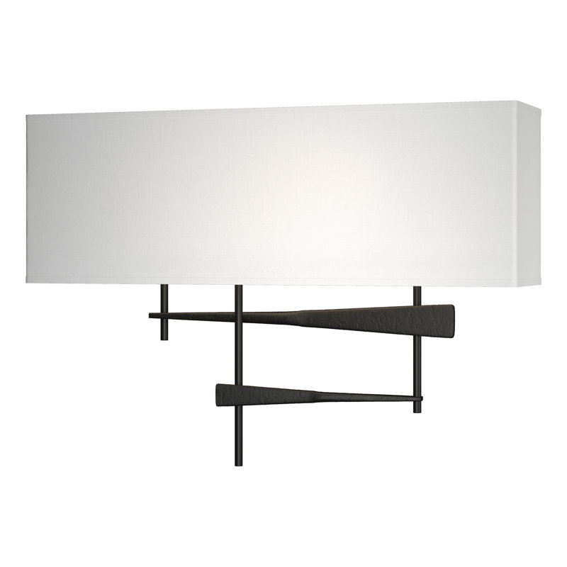 Cavaletti 2 - Light Flush Mounted Sconce, Natural Anna, Black
