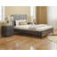 Cadre de lit en bois massif robuste avec 2 tables de chevet Albany-100150069-100150068