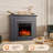 36.15" TV Stand with Independent Electric Fireplace. Remote Control, Five Flame Brightness-1031845232