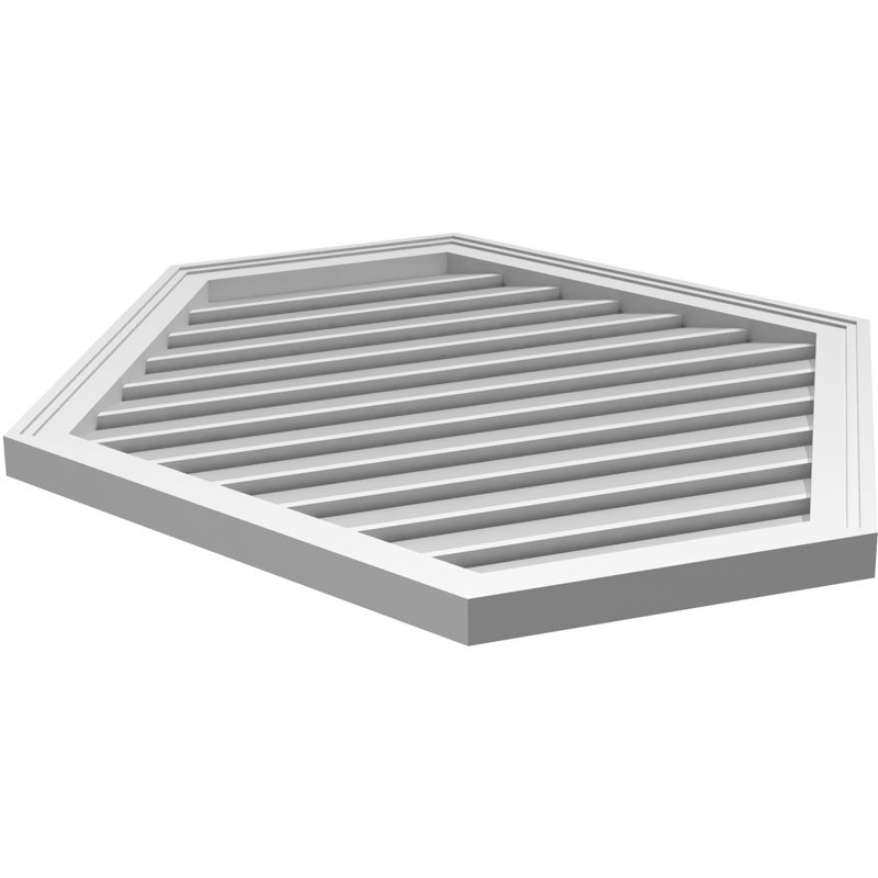 Évent horizontal fonctionnel à pignon en uréthane à surface horizontale Signature, H 36 po x l 34 po x P 1,5 po