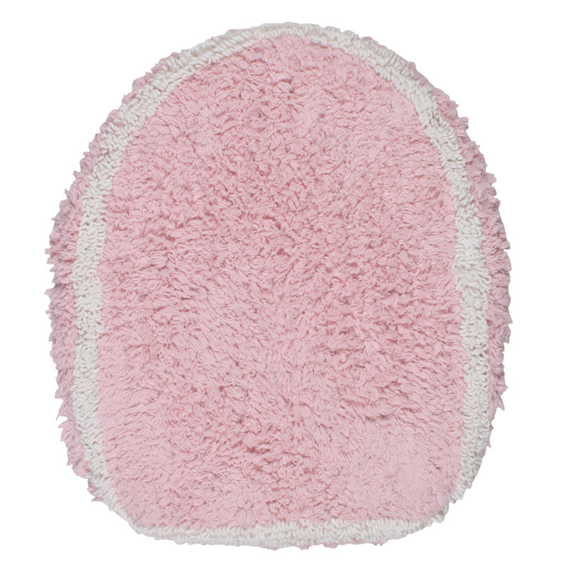 Tapis pour salle de bain Dobrinka, Rose, 18 po x 18 po (couvercle)