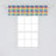 Multicolore ensemble de cantonnières à motif arc-en-ciel Ambesonne-100743193