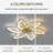 30.7" 7 - Blade Dimmable LED Ceiling Fan with Remote Control and APP-1616078727