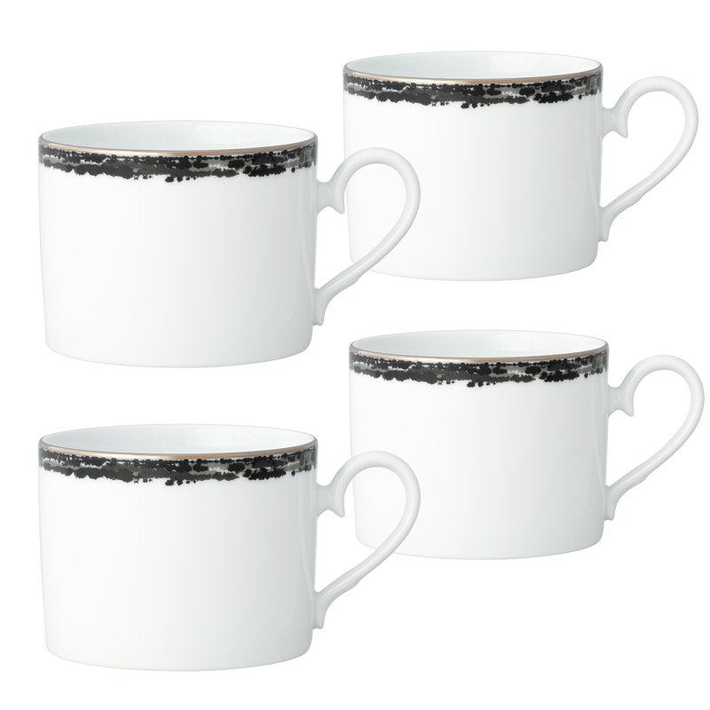 Noritake Rill Cups, 8 oz., Black