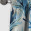 Ikat Breeze bleu et blanc - Rideau Ikat - Rideau occultant - 1 panneau-107535600