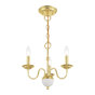 Polished Brass w/ White Accent