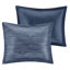 Rembourrage 7 pièces de coussins en seersucker bleu marine-127364669