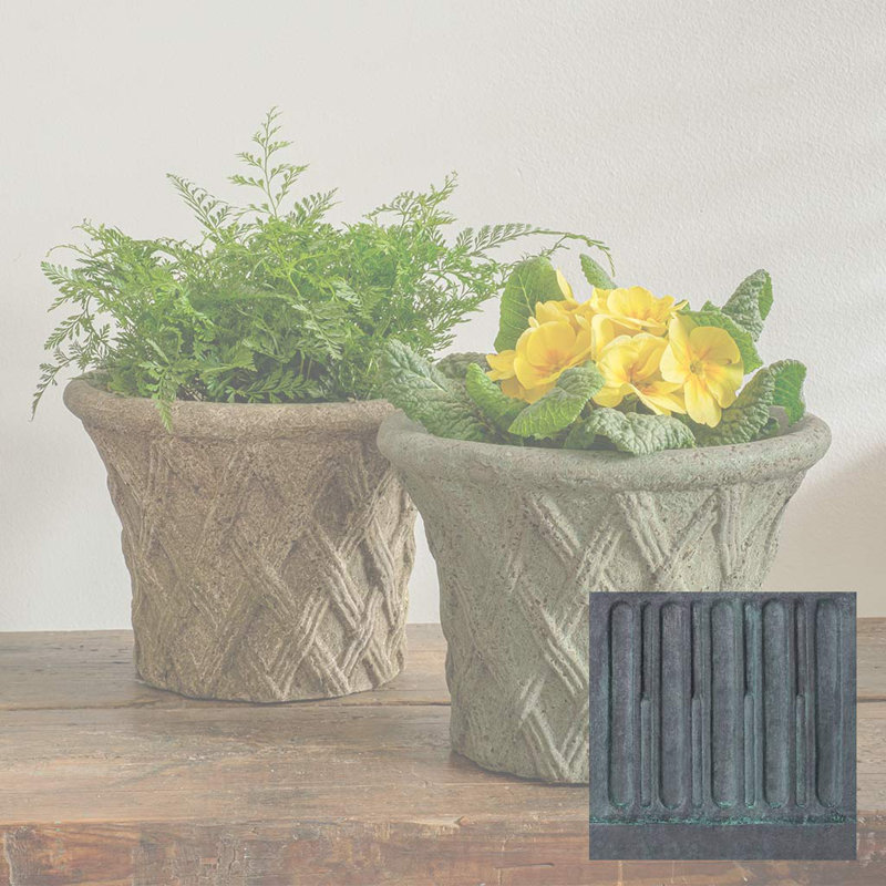 Handmade Pot Planter, Lead Antique