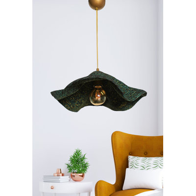 Luminaire suspendu conique unique à 1 lumière