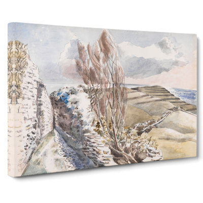 Worth Matravers In Dorset by Paul Nash - Wrapped Canvas Painting