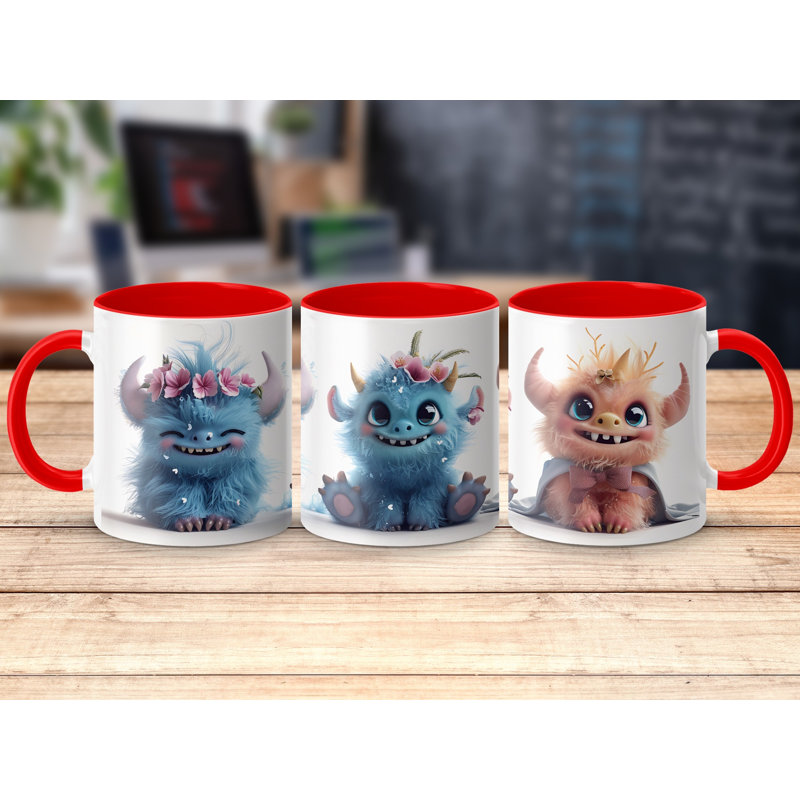 Ceramic Coffee Mug, Red