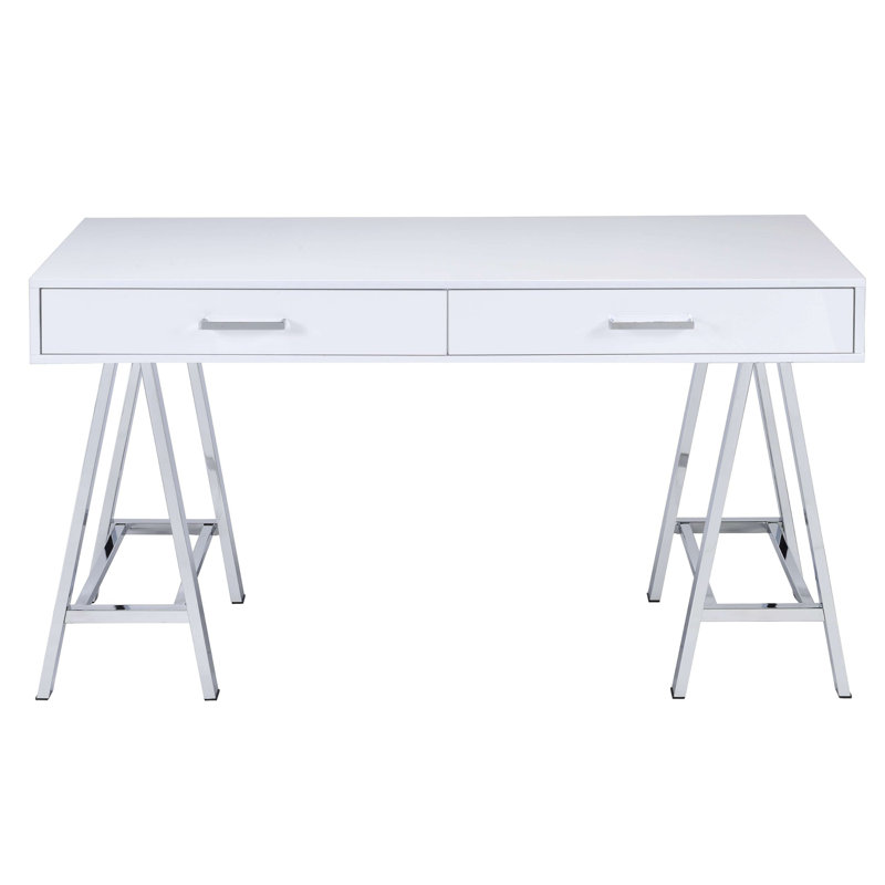 Bureau Genoveva, Blanc, H 32 po x l 54 po x P 22 po incorrect
