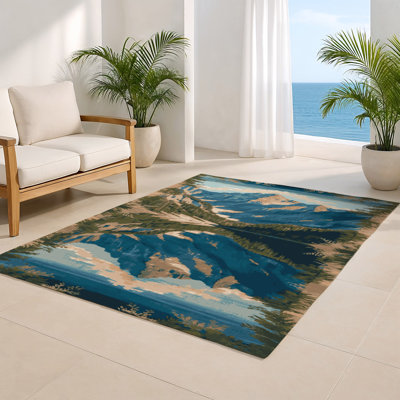 Tapis intérieur et extérieur gris Nature