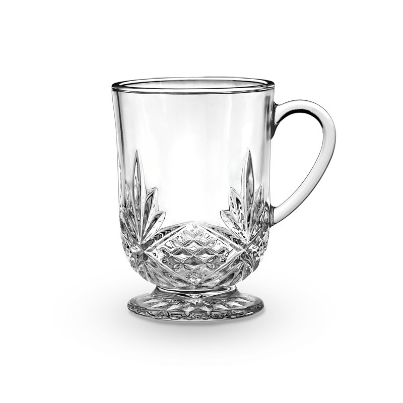 Dublin Crystal Footed Coffee Mug 10oz
