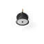 Cast Sconce Wall Lamp with Diffuser, IP44, Black, ETL
