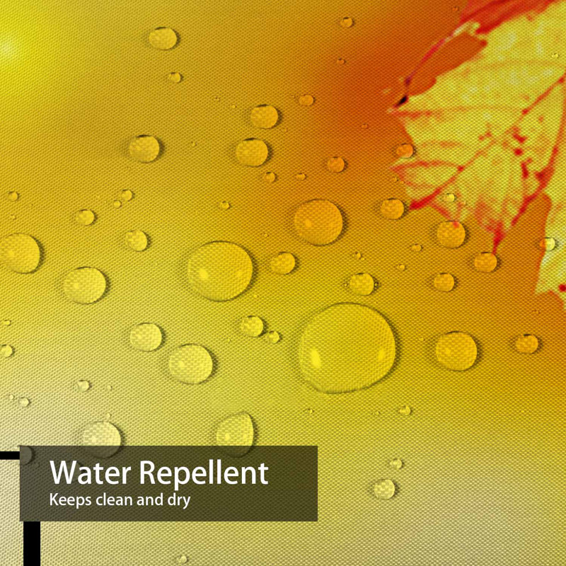 Rideau de douche abstrait à feuilles d'automne avec 12 crochets, L 72 po x l 84 po