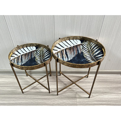 Bentlie Tray Top Side Table Set