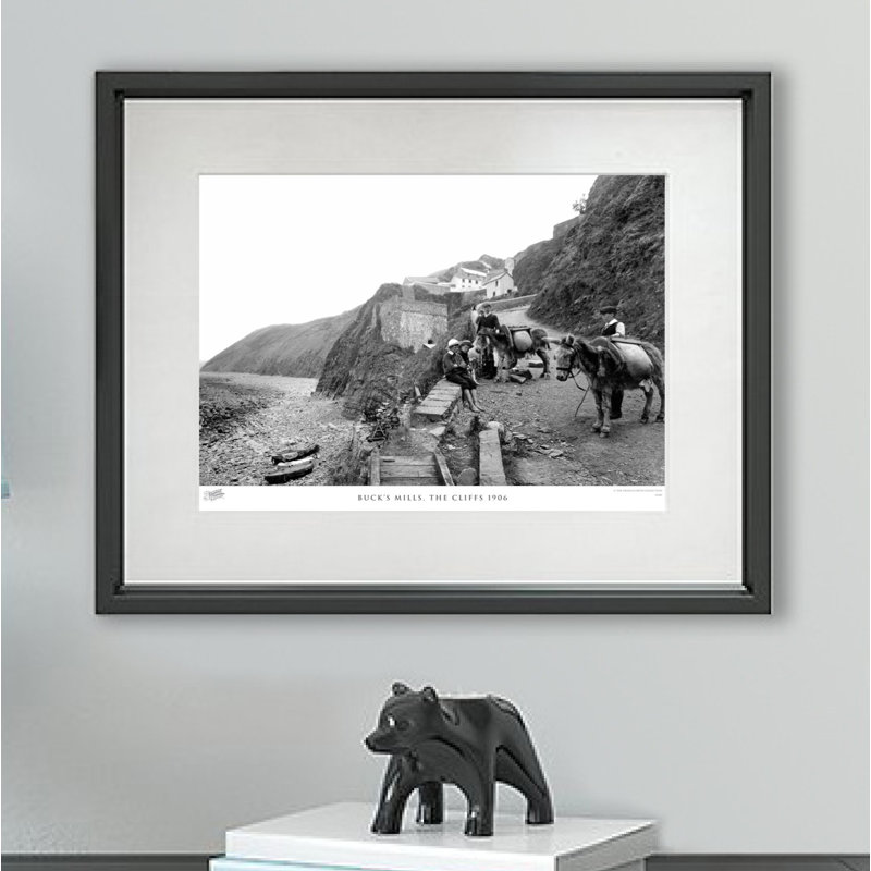Buck's Mills, the Cliffs 1906 1 Piece Single Picture Frame Wall Art, 45cm H x 60cm W x 2.3cm D