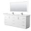 Meuble-lavabo double autoportant 84 po avec plateau en quartz Strada-92723750-98216055-92723748