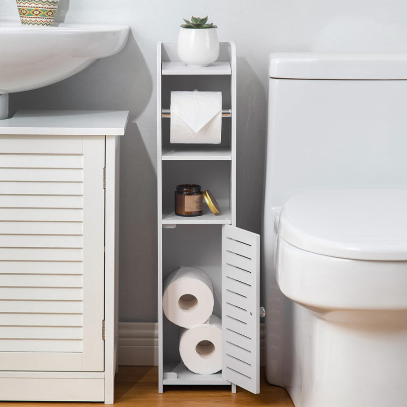 Porte-papier hygiénique, Blanc