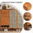 47.24" Brown Solid wood Rubberwood Shoe Storage
