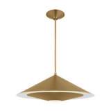 Kelly Wearstler Echo 1 Light Dining Room Pendant With Sandblast Inside Clear Outside Shade