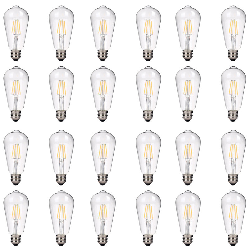 4 Watt 40 Watt Equivalent ST64 LED Dimmable Light Bulb Dimmable Light Bulb Color Temperature E26/Medium(Standard) Base