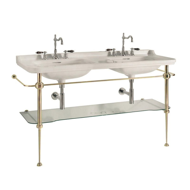 Waldorf 62.2'' L Bathroom Sink, Single Hole