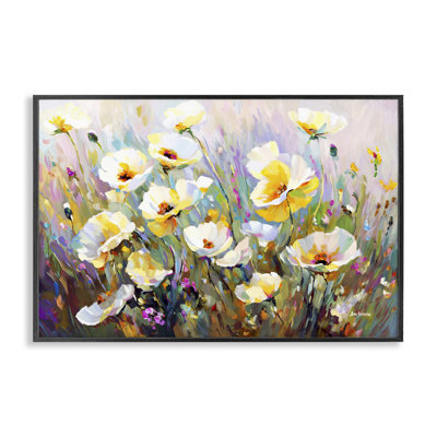 «Sunlit Petals Embrace», estampe numérique encadrée par Leon Devenice
