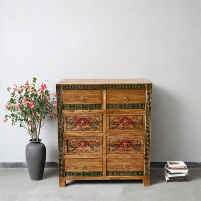 Armoire d'entrée de style Wabi-Sabi