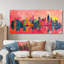 Rose rose gratte-ciel de New York - décoration murale New York-411394386-422164036