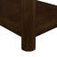 Table de bout rectangulaire avec tablette de rangement et pieds en bois-730782976