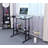 Adjustable Computer Desk Rolling Laptop Cart On Wheels Home Office Computer Workstation, Portable Laptop Stand Tall Table For Standing Or Sitting, 39.4" X 23.6"-1302855937