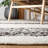 Abbee Natura Hand Woven Wool/Cotton Southwestern Rug in Ivory/Black-1094363113