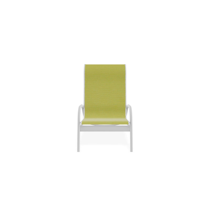 Beach Chair, Lime 38D Sunbrella®, Textured White